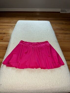 Women's Hot Pink Flared Skirt with Shorts